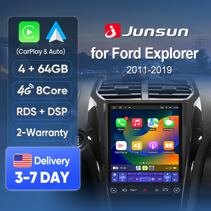 Japanese Car Lifestyle - หน้าจอ Junsun Wireless CarPlay สำหรับรถยนต์ Ford