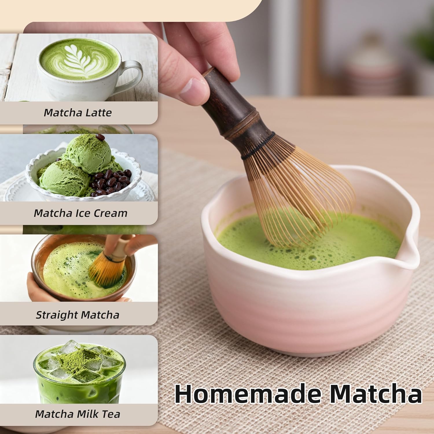 Bamboo Whisk Chasen - แปรงตีชาเขียวมัทฉะทำมือจากไม้ไผ่แท้ 100% ยี่ห้อชิน ชาเซ็น สำหรับทำชาพิธีแบบดั้งเดิม