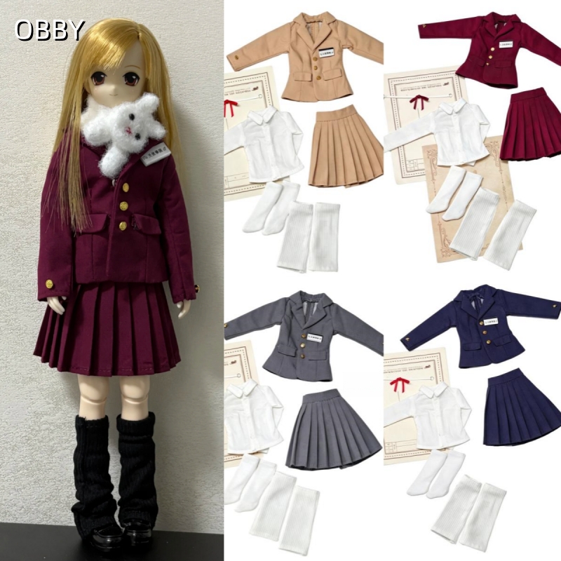 Japan Lifestyle And Culture - บลายธ์ OB22 ตุ๊กตาเสื้อผ้าชุดนักเรียนญี่ปุ่นชุดสูทอย่างเป็นทางการเสื้อ JK กระโปรงจีบสำหรับ 1/6