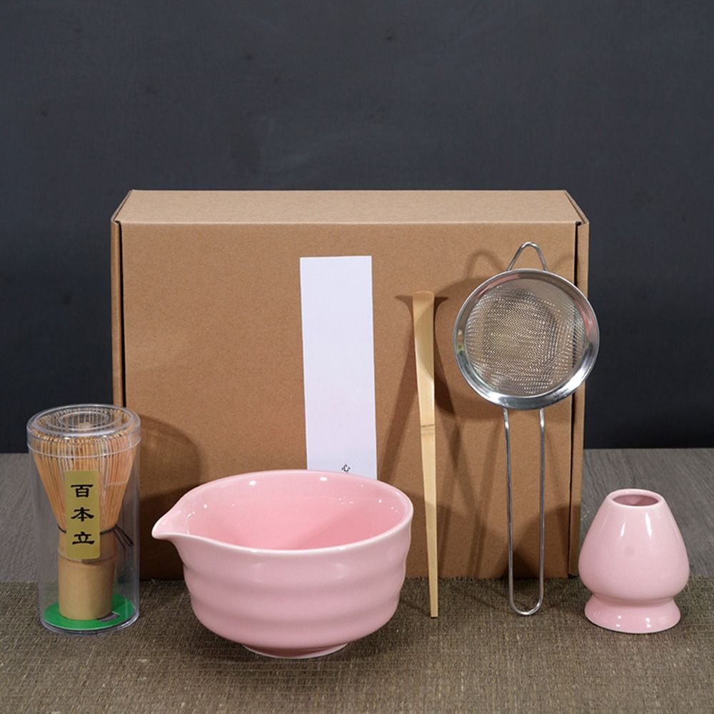 Bamboo Whisk Chasen - ชุดชาเขียวมัทฉะเซรามิกไม้ไผ่แบบใหม่ พร้อมก้านตีชาเกรดอาหาร ใช้ซ้ำได้ ปลอดภัย พร้อมที่ตีชาแบบญี่ปุ่น (ชาเซ็น)