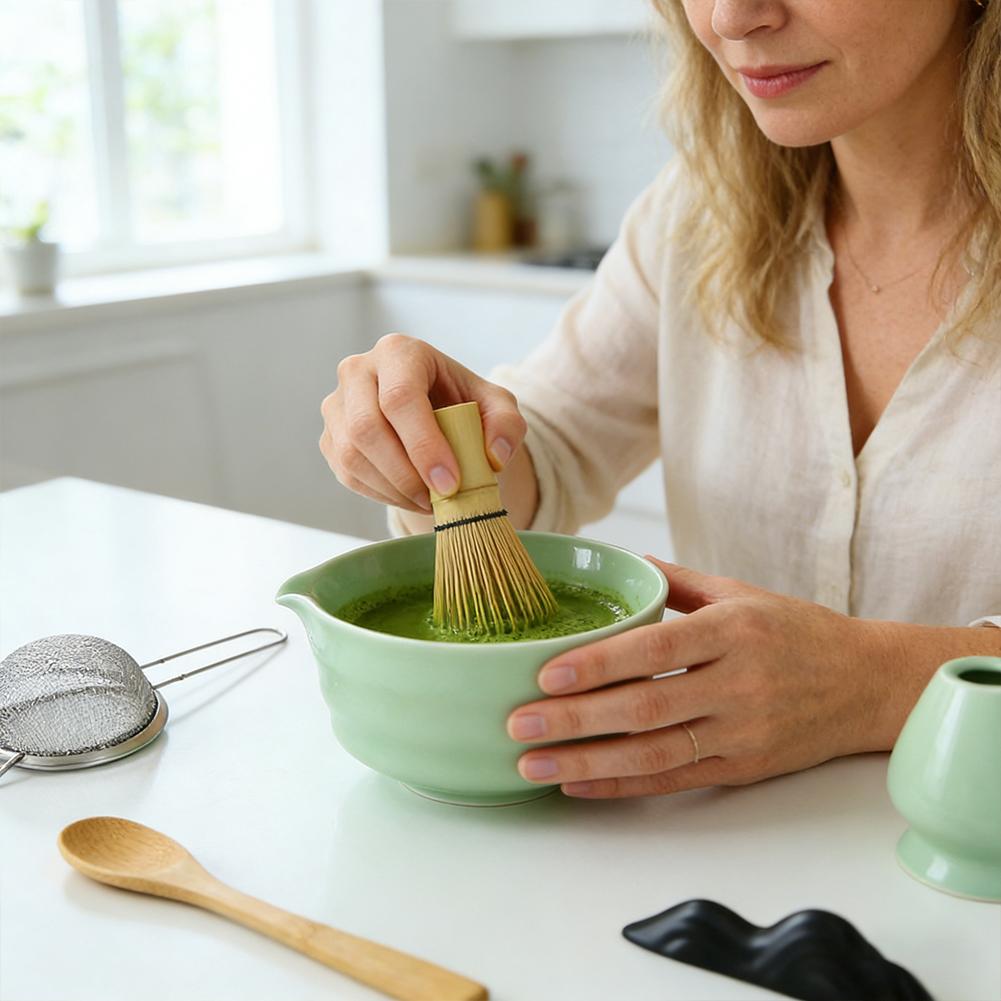 ชุดชาเขียวมัทฉะญี่ปุ่นแท้ ชามเ - Bamboo Whisk Chasen บทวิจารณ์และราคา