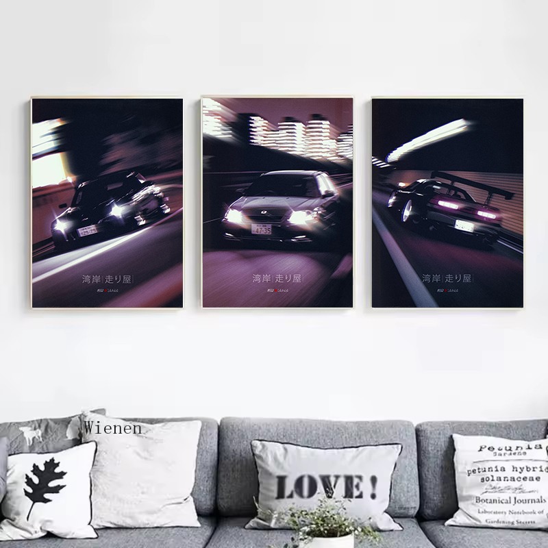 โปสเตอร์ภาพพิมพ์บนผ้าใบลายรถสป - Japanese Car Lifestyle บทวิจารณ์และราคา