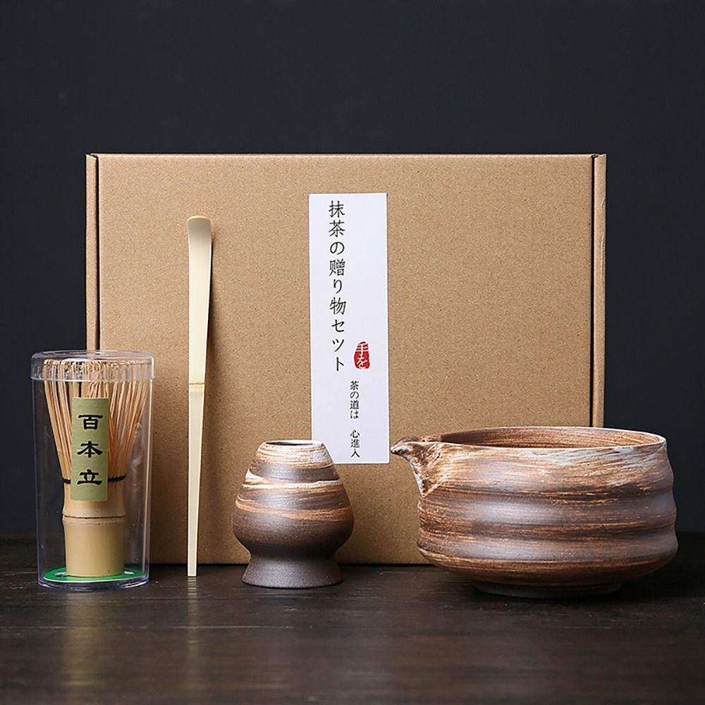 4PCS ใหม่ไม้ไผ่เซรามิคญี่ปุ่น  - Bamboo Whisk Chasen บทวิจารณ์และราคา