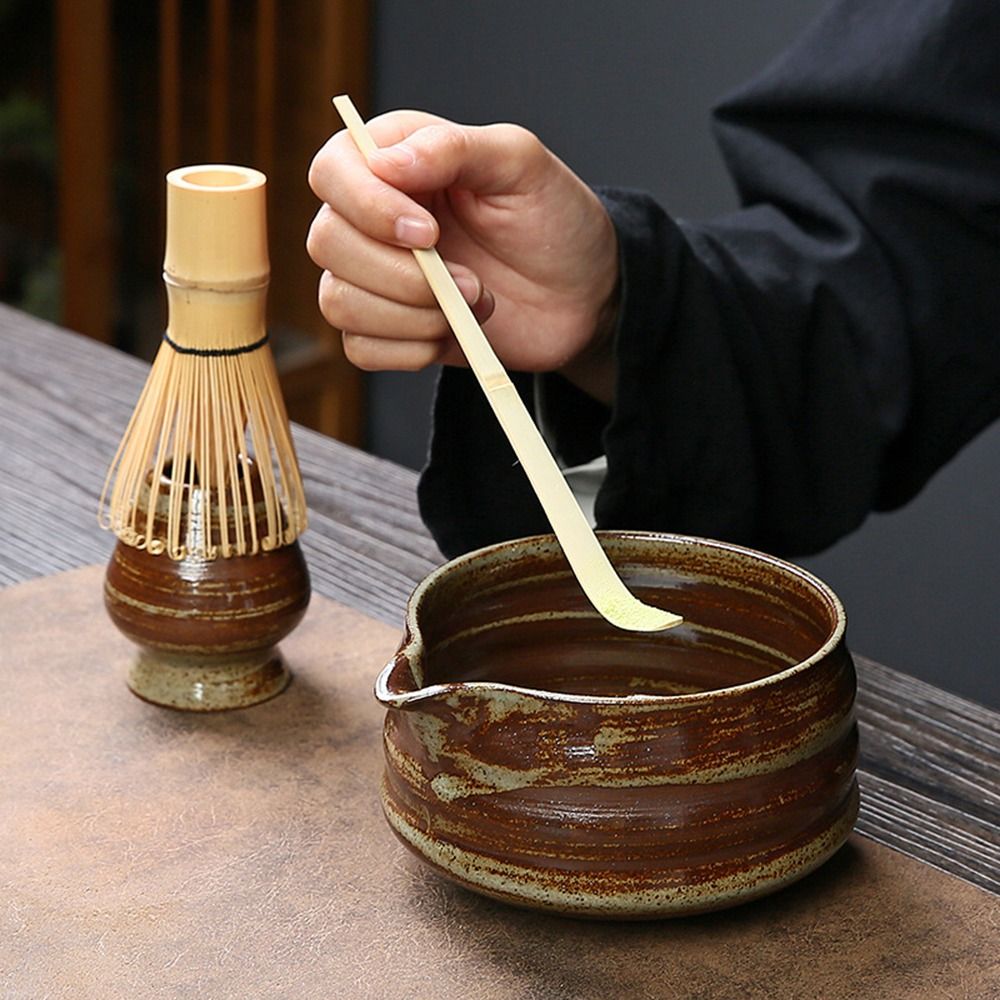 4PCS ใหม่ไม้ไผ่เซรามิคญี่ปุ่น  - Bamboo Whisk Chasen บทวิจารณ์และราคา