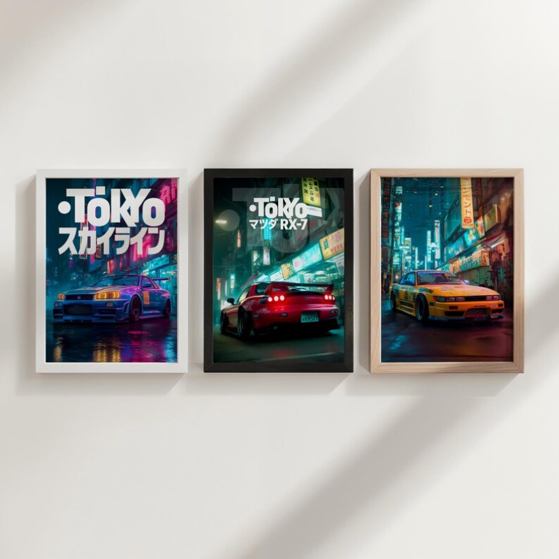 โปสเตอร์รถยนต์วินเทจโตเกียว JD - Japanese Car Lifestyle บทวิจารณ์และราคา