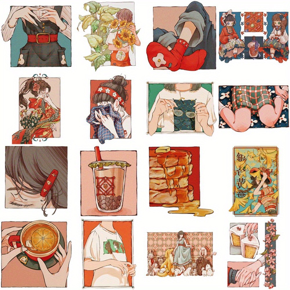 50 ชิ้น สติกเกอร์สไตล์วินเทจแบ - Japanese Lifestyle In Japanese บทวิจารณ์และราคา
