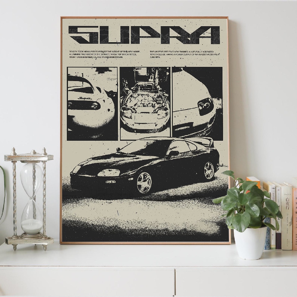 ภาพวาดบนผ้าใบสไตล์ญี่ปุ่นสีขาว - Japanese Car Lifestyle บทวิจารณ์และราคา